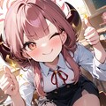 ドヤ顔＊サムズアップ、ウィンク、星、舌ペロ【ブルアカ・陸八魔アル】 2枚目