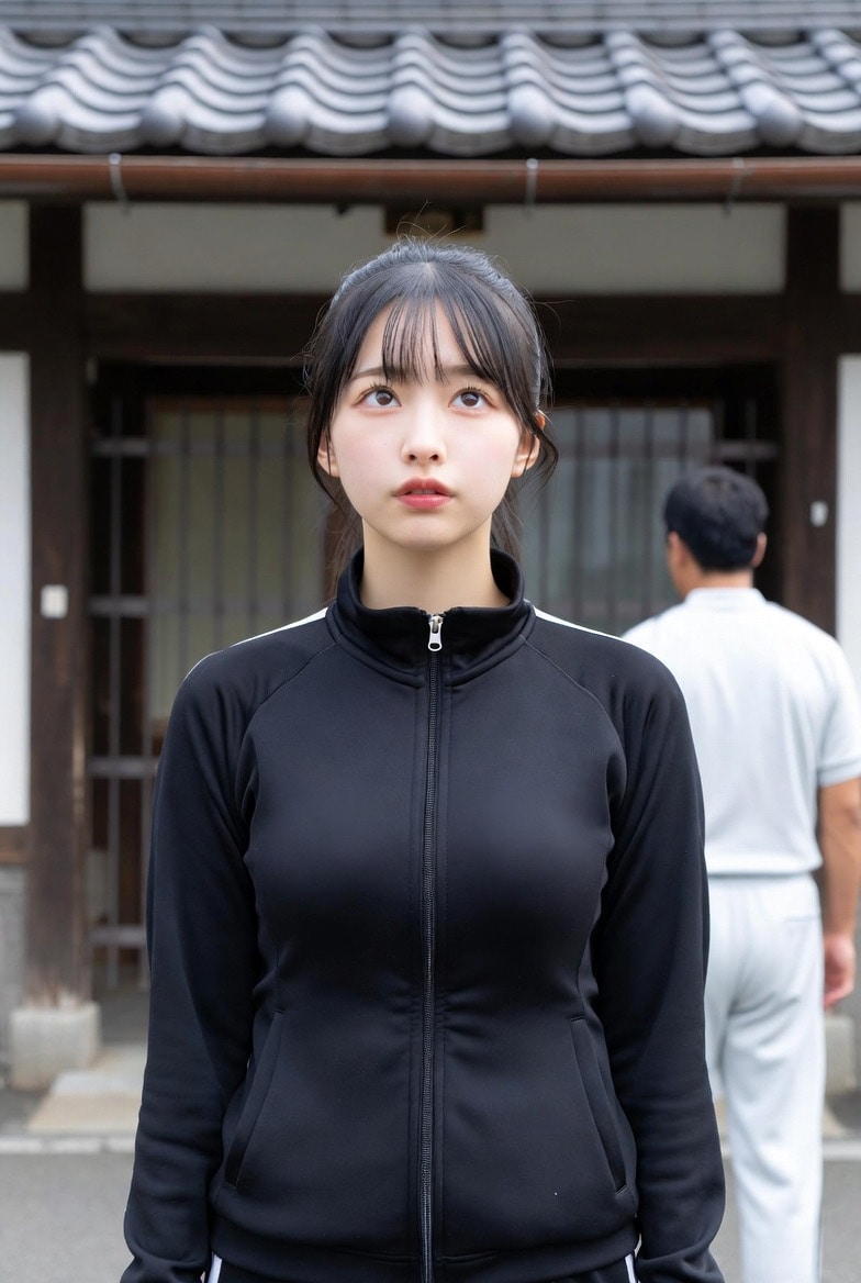 黒ジャージの女の子