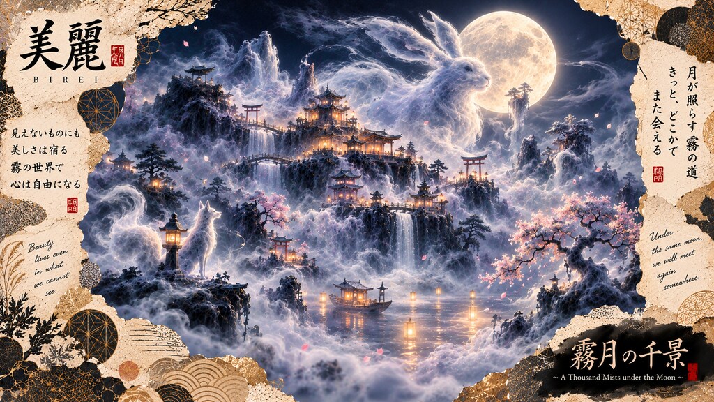 A Thousand Mists Under the Moon  Beauty lives even in what we cannot see.  Beneath a bright full moo