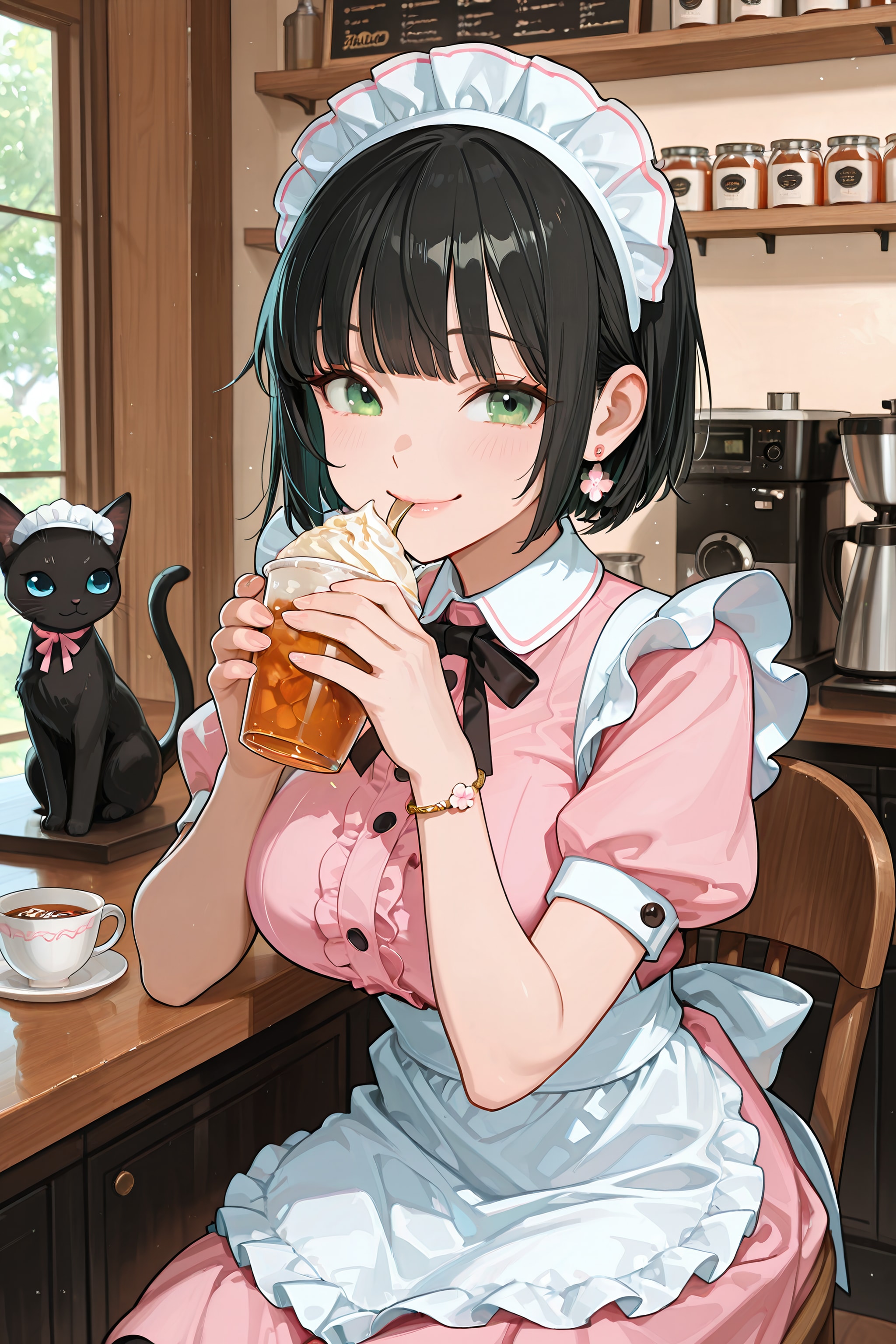 看板猫と看板娘