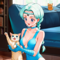 部屋で猫と過ごすベルチェ 6枚目