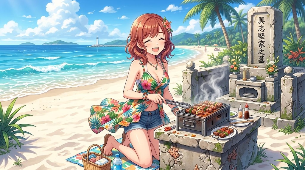 相変わらず不謹慎BBQしていますがな💀