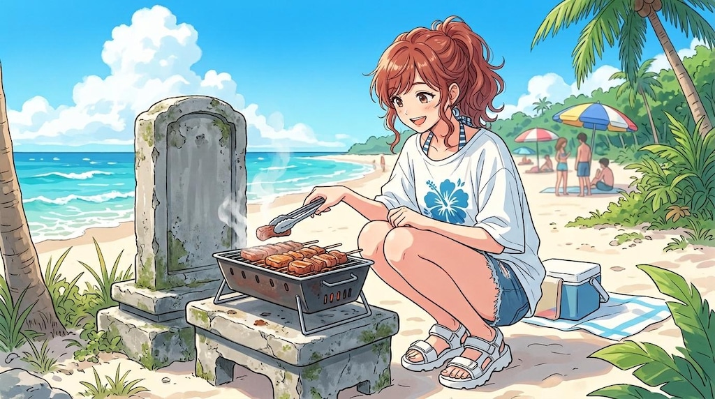 相変わらず不謹慎BBQしていますがな💀