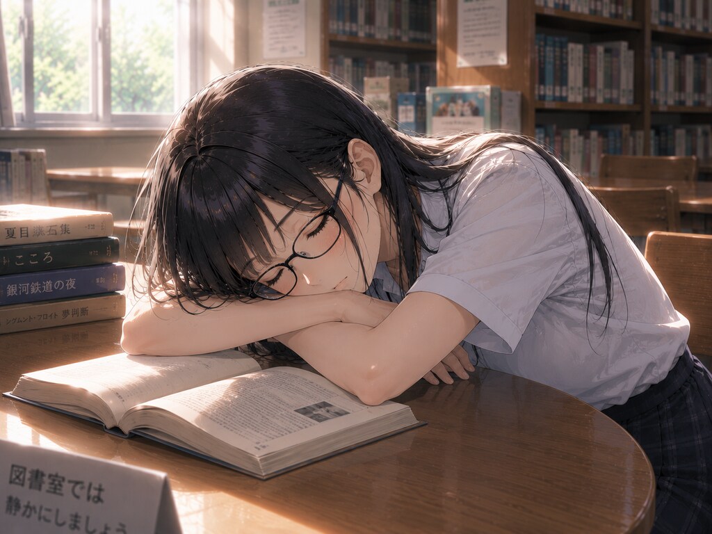 図書室にいつもいる子10