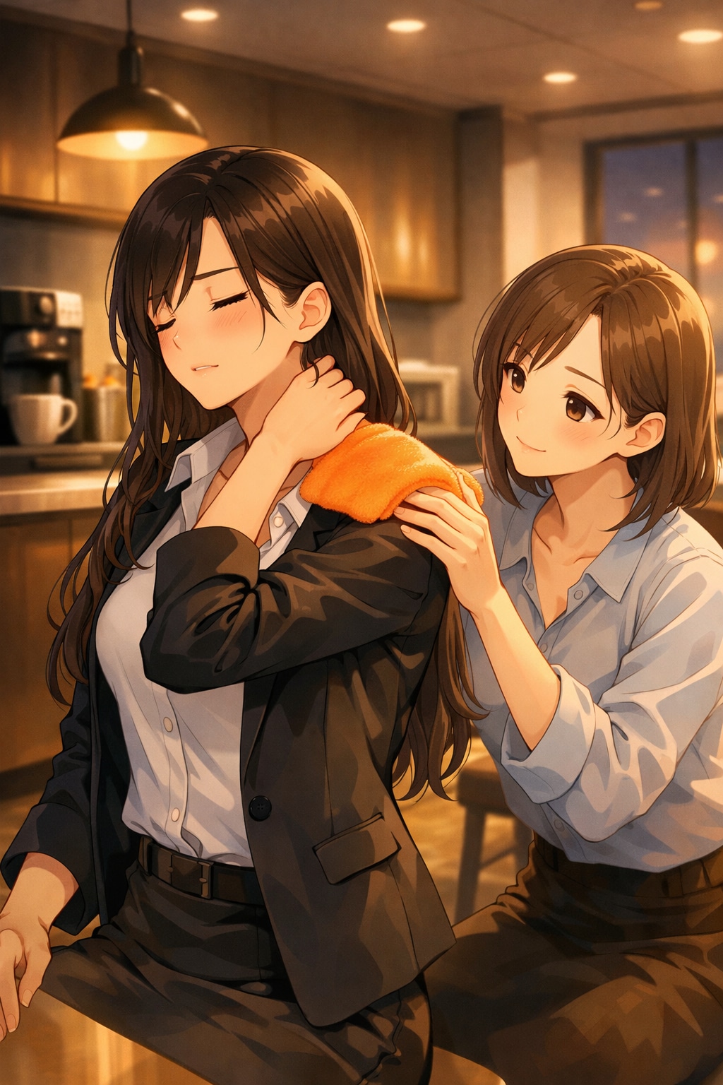 もっと、強く揉んでください。（肩こりを労う日　02）