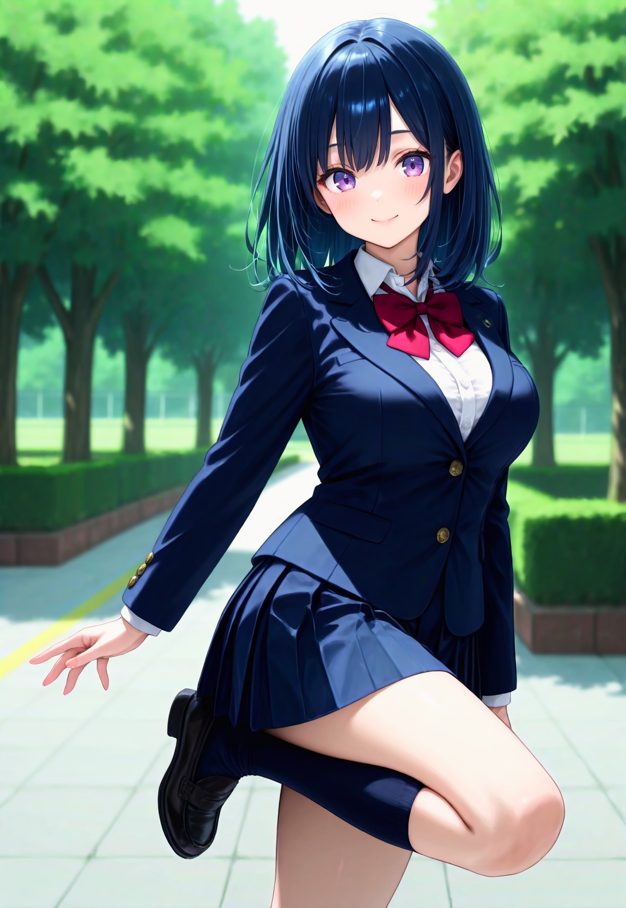 648（紺色の制服） | の人気AIイラスト・グラビア