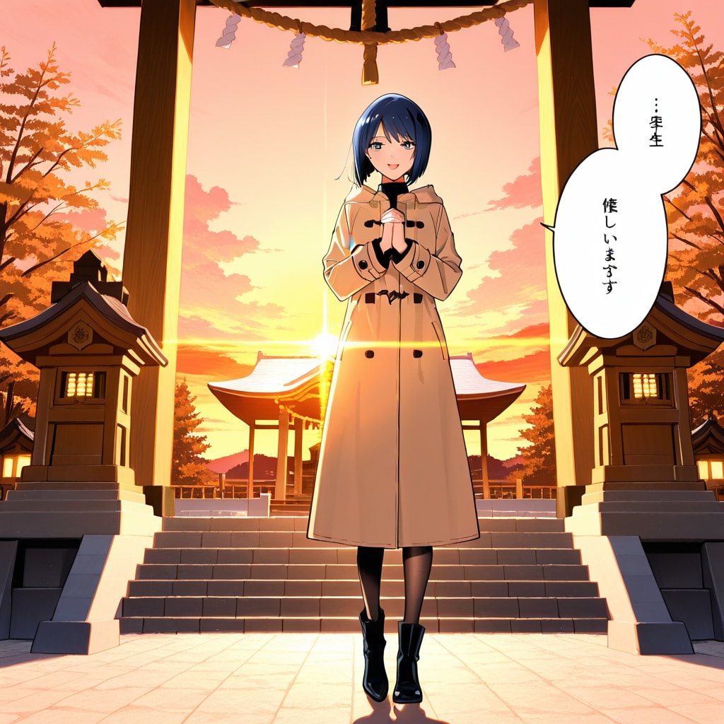 夕暮れ、願いは空へ