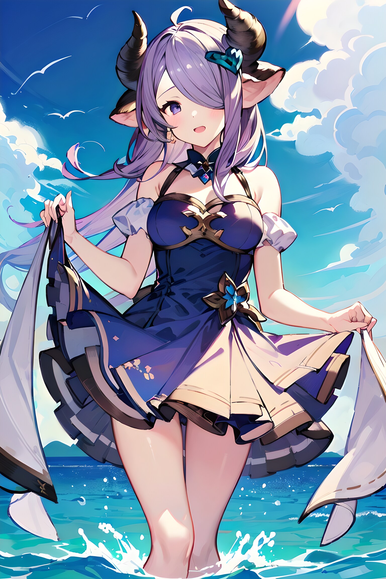 海でのナルメア