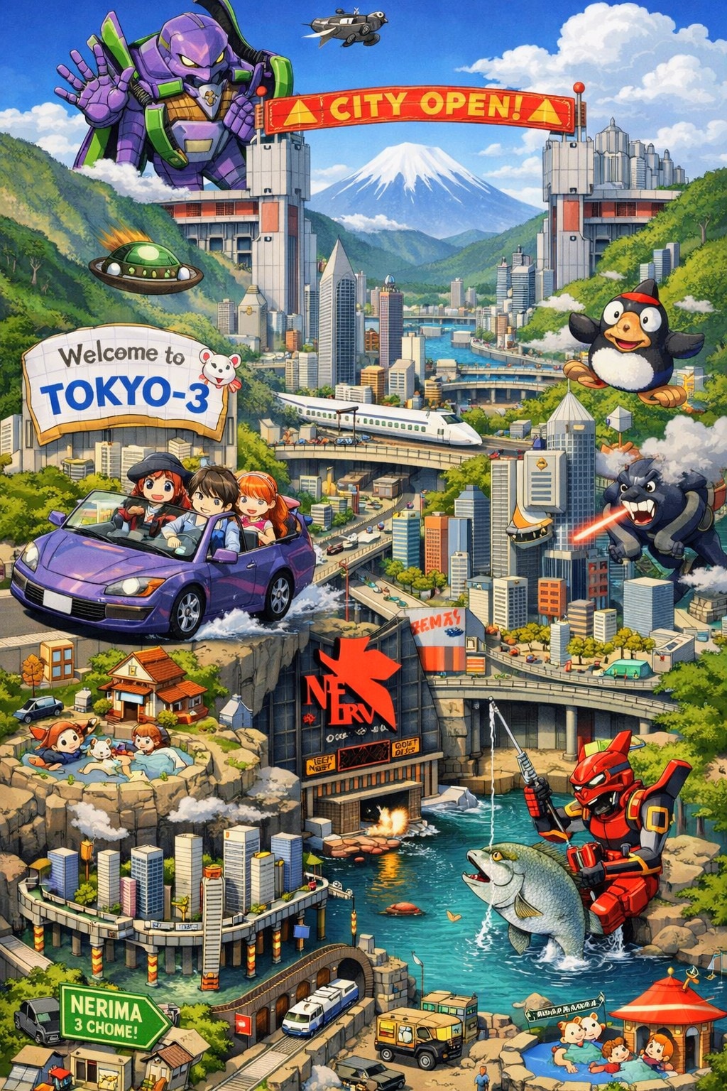 第３新東京市(イメージ) | の人気AIイラスト・グラビア