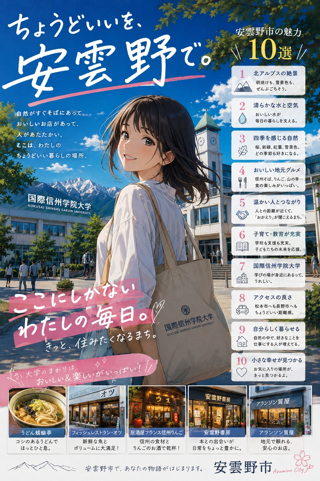 ちょうどいいを、安雲野市で。