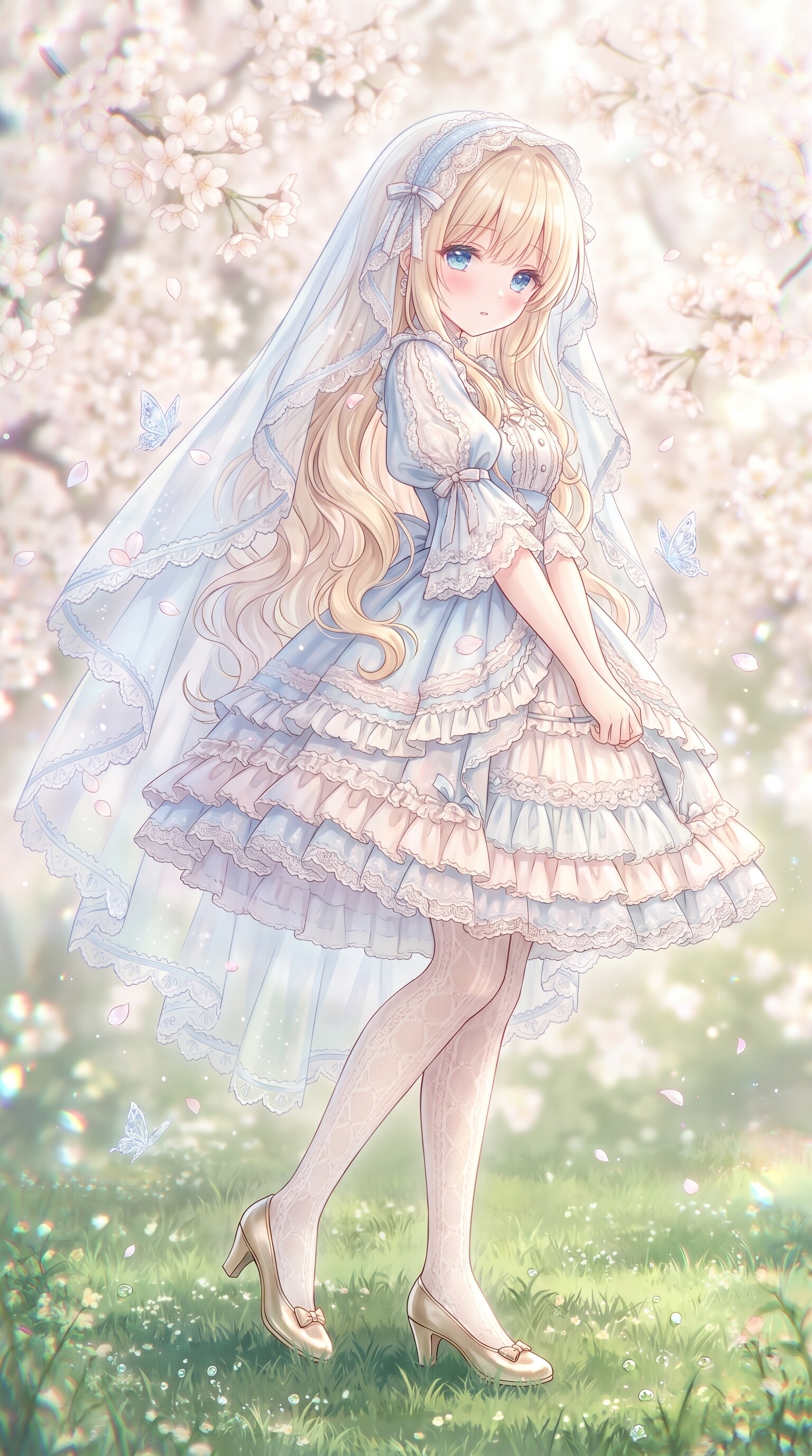 桜霞の蒼紗花嫁