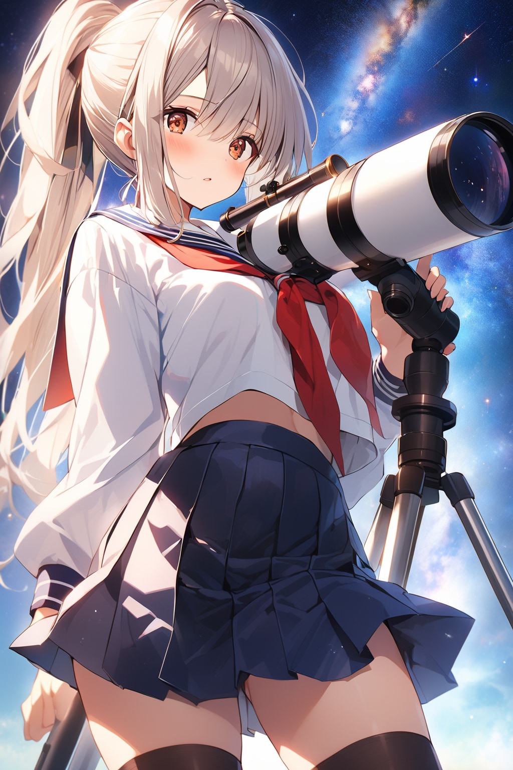 天体観測 | の人気AIイラスト・グラビア