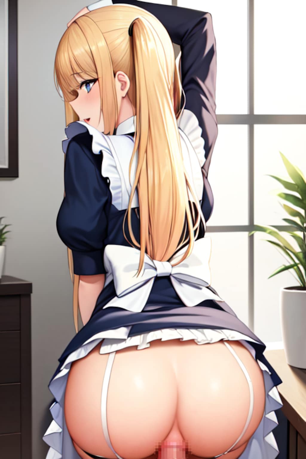 ご奉仕する金髪のメイドさん　その３