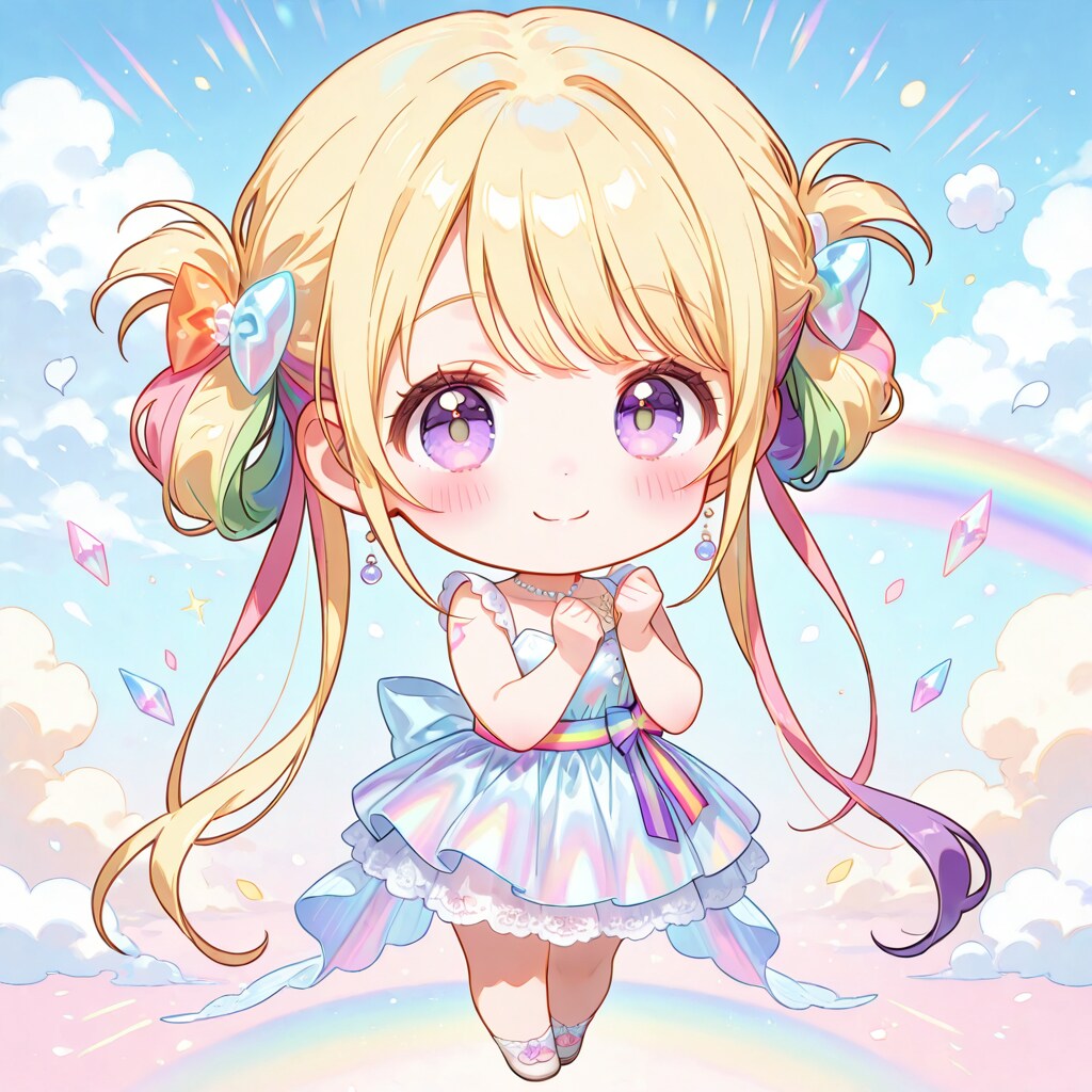 SDパステルカラー結髪美少女さん