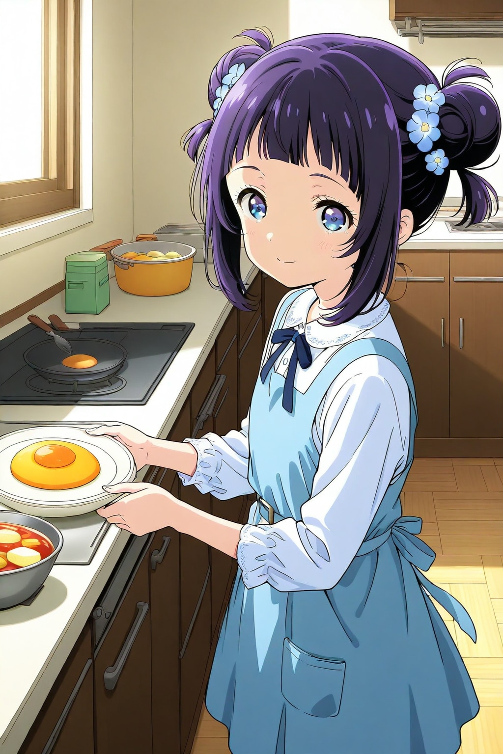 朝ごはんを用意するおだんごちゃん🍡✨