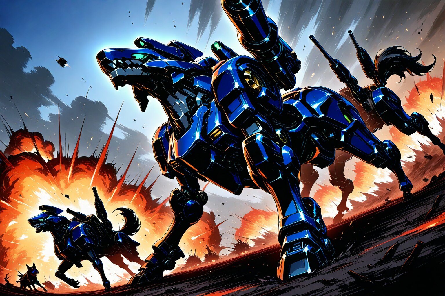 戦場のメカ犬 | の人気AIイラスト・グラビア