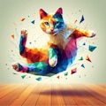 ポリゴン猫 5枚目