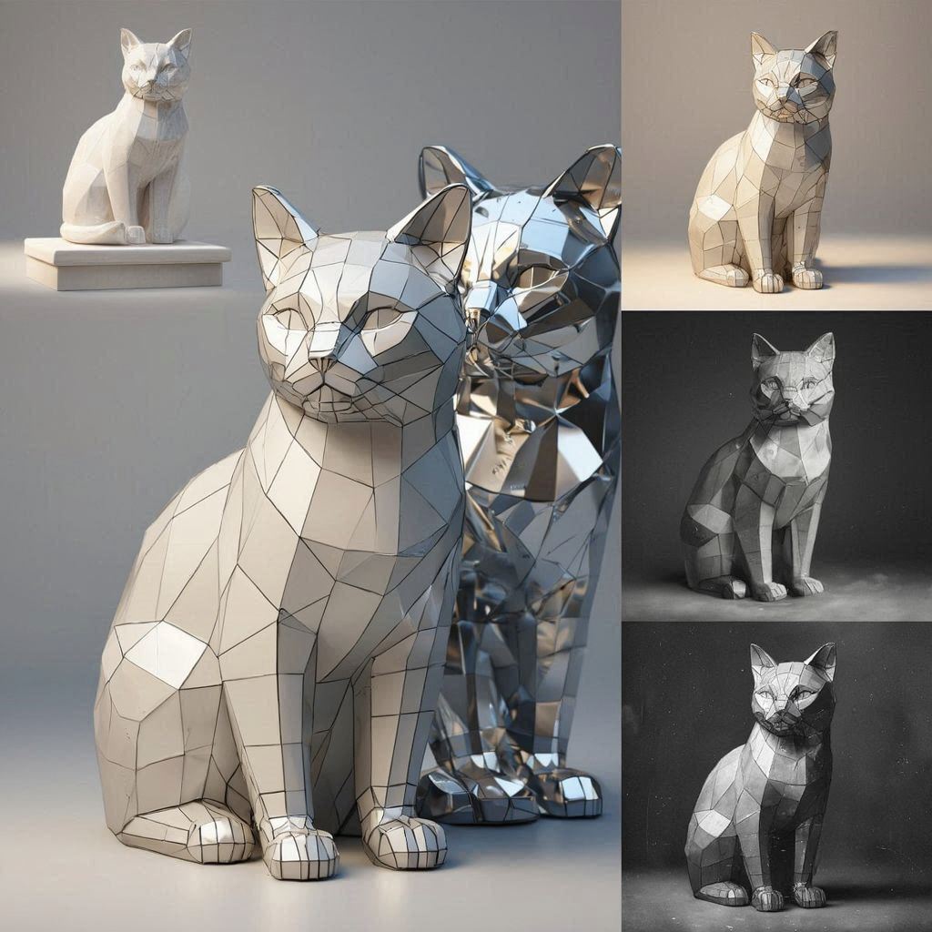 ポリゴン猫