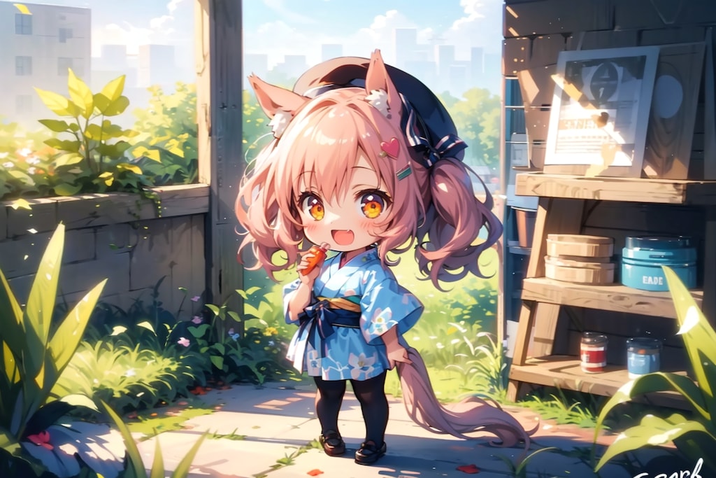 ウマちびちゃん。