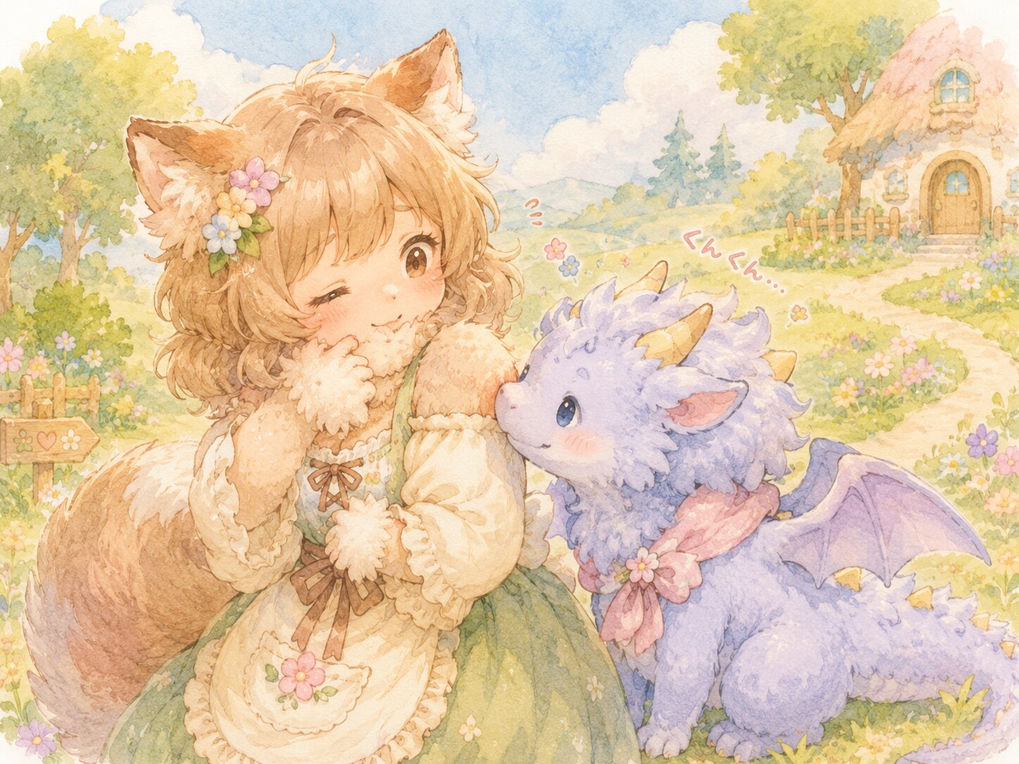 ドラゴンと女の子 | の人気AIイラスト・グラビア