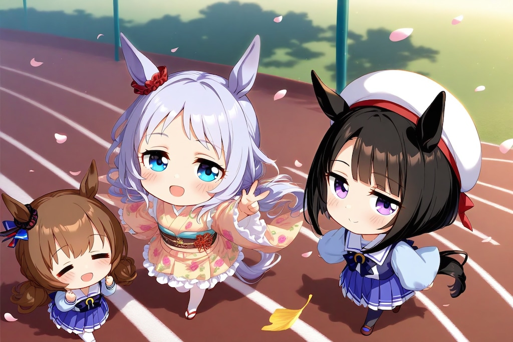 両手、(グッ！「よし！」。