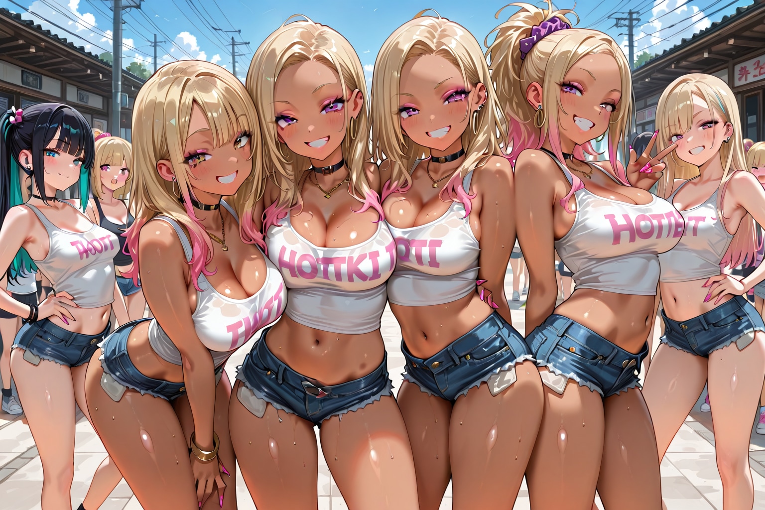 ギャル、しかもたくさんいる。