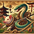 新年の守護者 - 蛇と子豚の冒険の旅 3枚目
