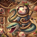 新年の守護者 - 蛇と子豚の冒険の旅 2枚目