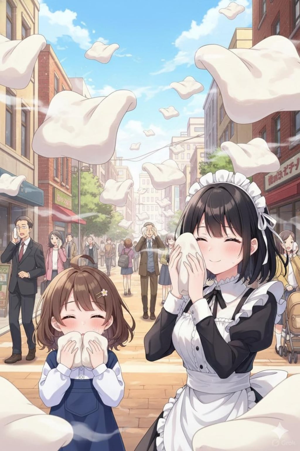 蒸しタオル襲来