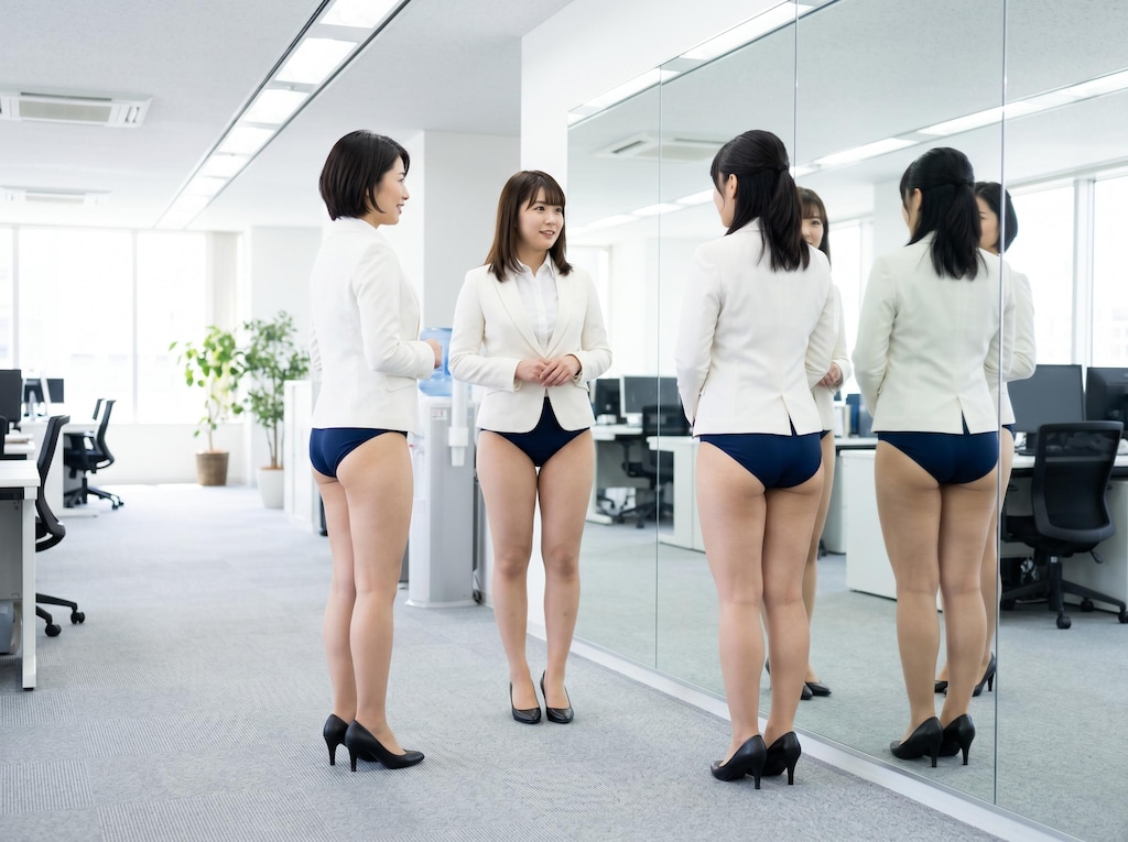 ミニスカート強制は止めました。今日から新しい服装規定です。