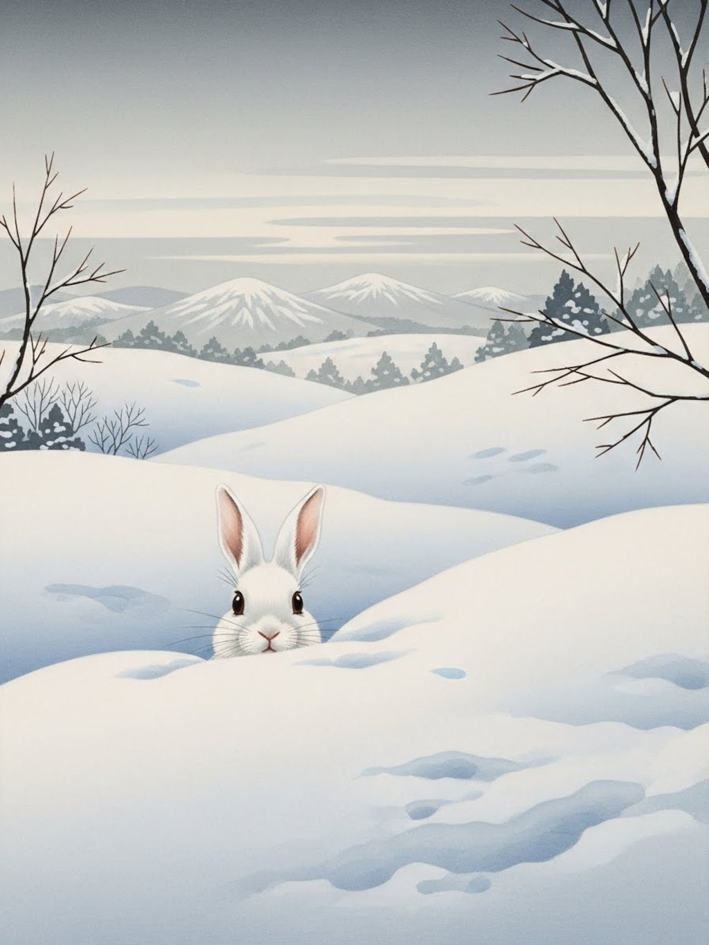 雪の中に生きるものたち