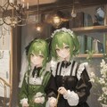 緑髪ゴシックふたり 2枚目