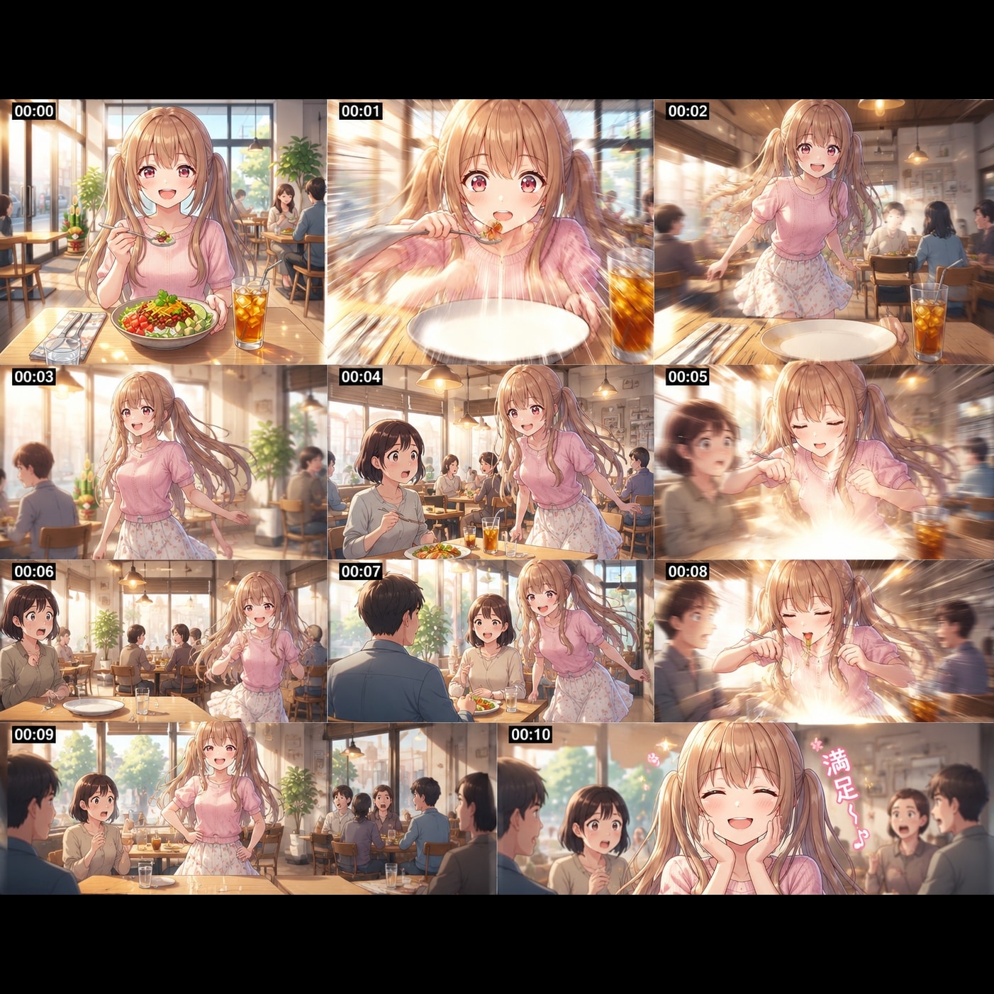 [動画]梢ちゃんのランチ