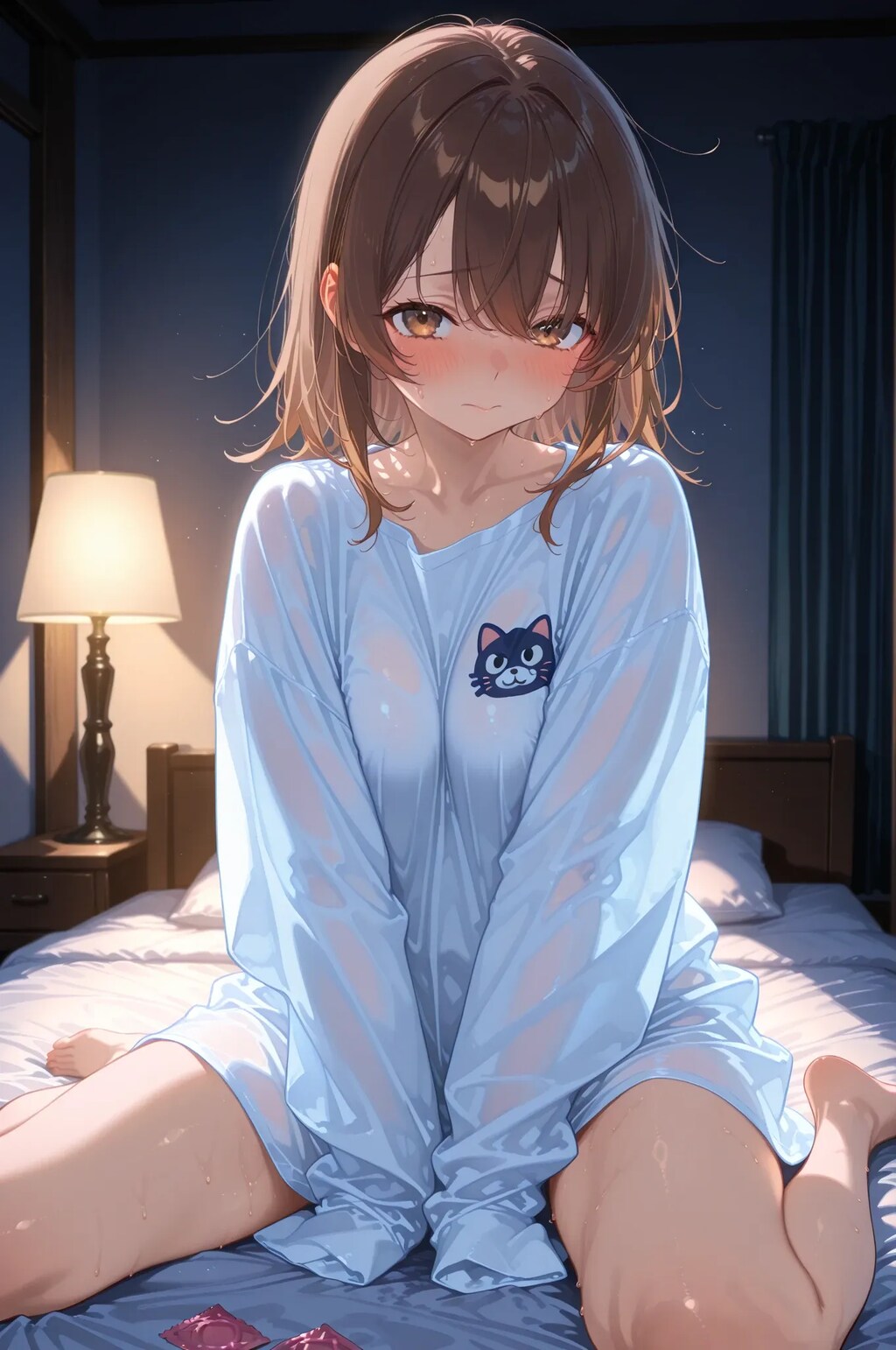 彼氏のシャツを着た彼女