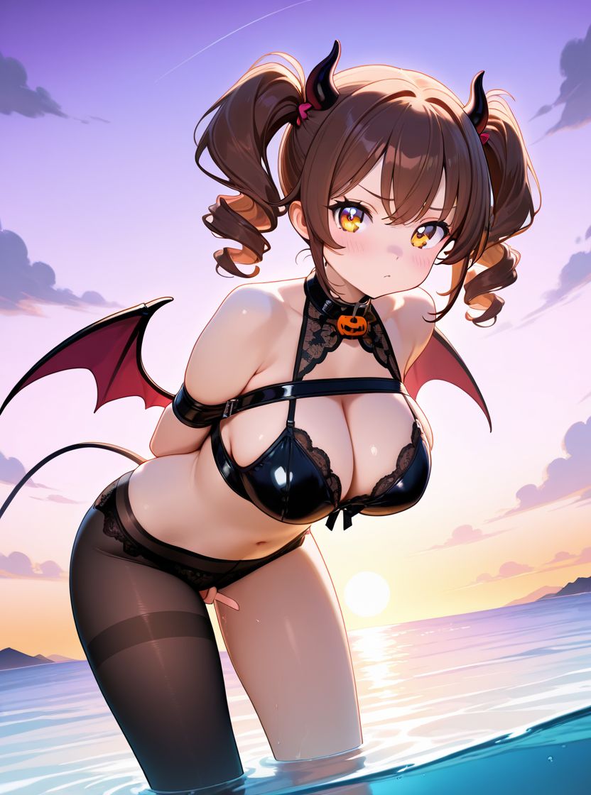 ツインテールサキュバス。