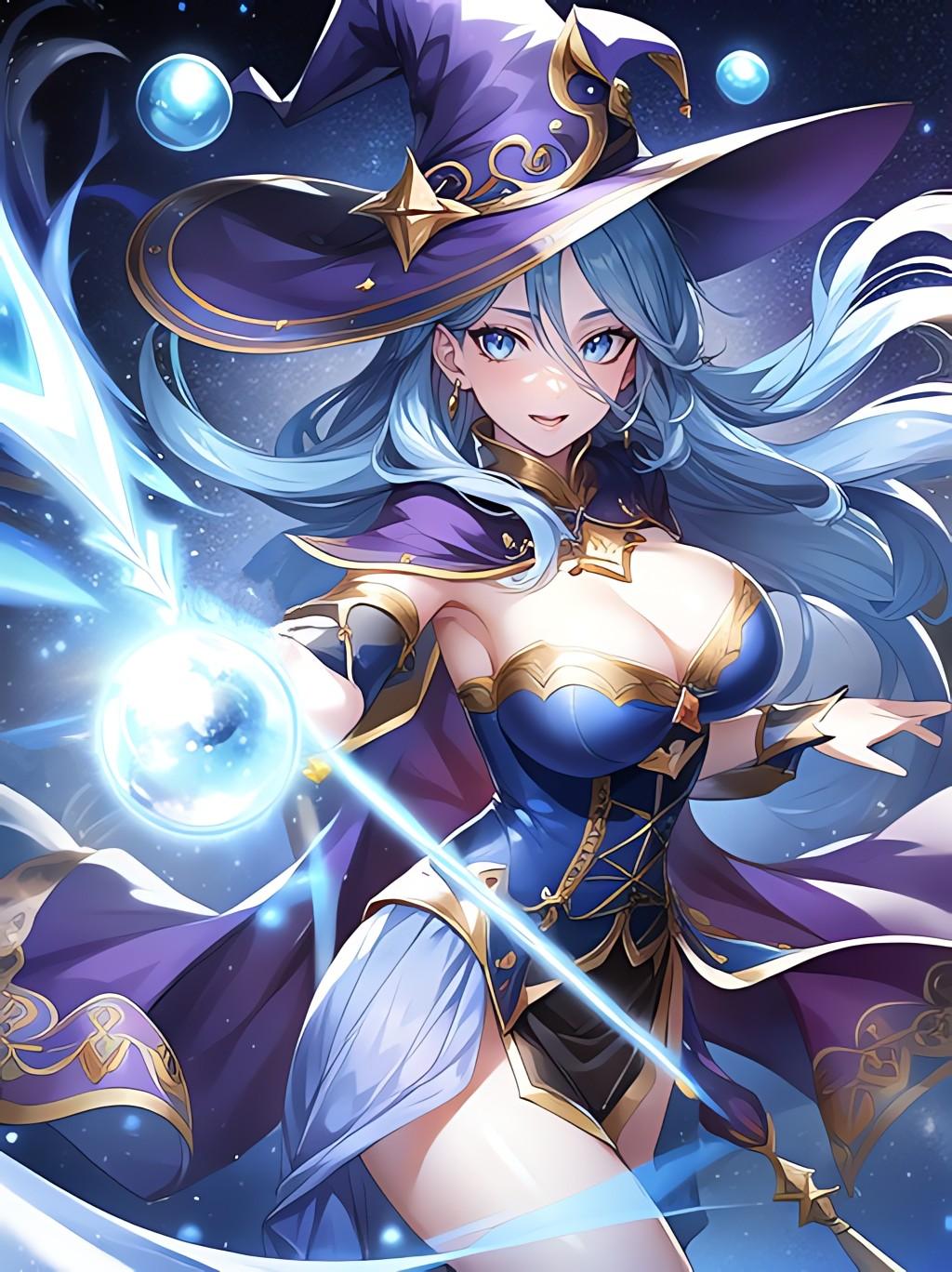 水球の魔法詠唱中 | の人気AIイラスト・グラビア