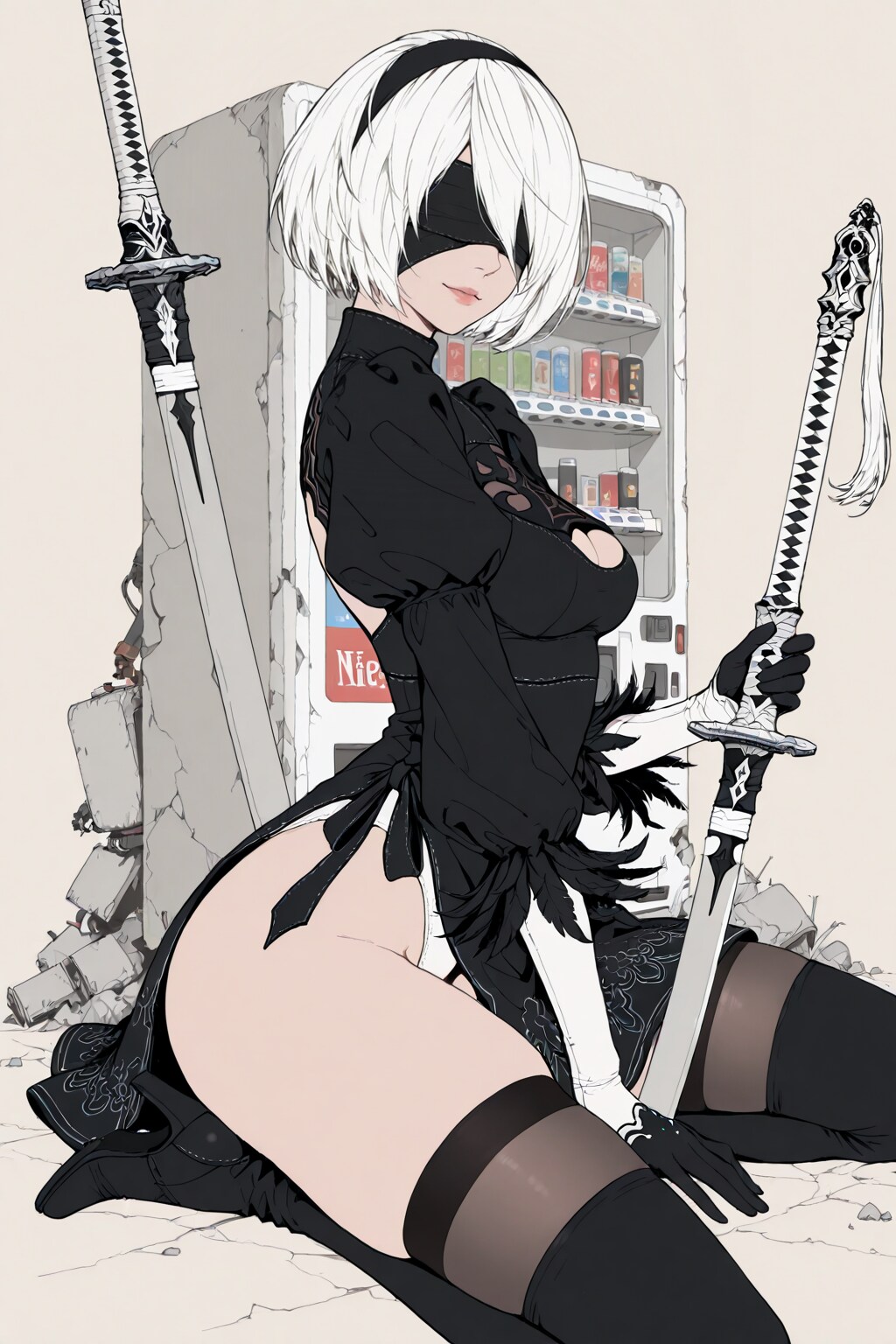 2B | の人気AIイラスト・グラビア