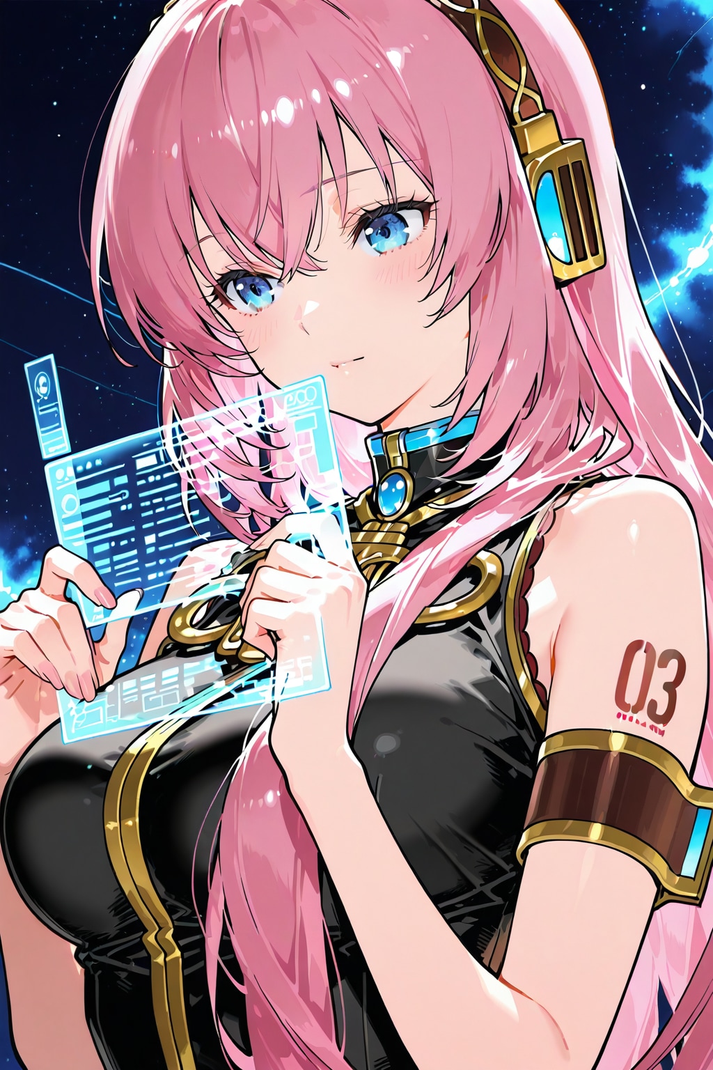 誕生日メッセージを読む巡音ルカ