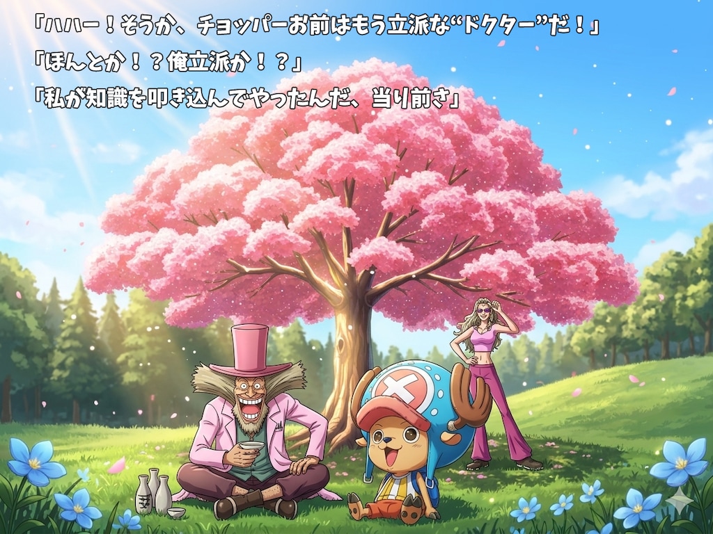 チョッパー　幻想的お花見