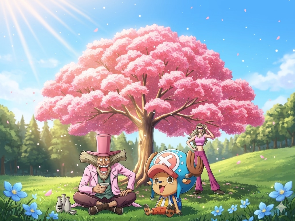 チョッパー　幻想的お花見