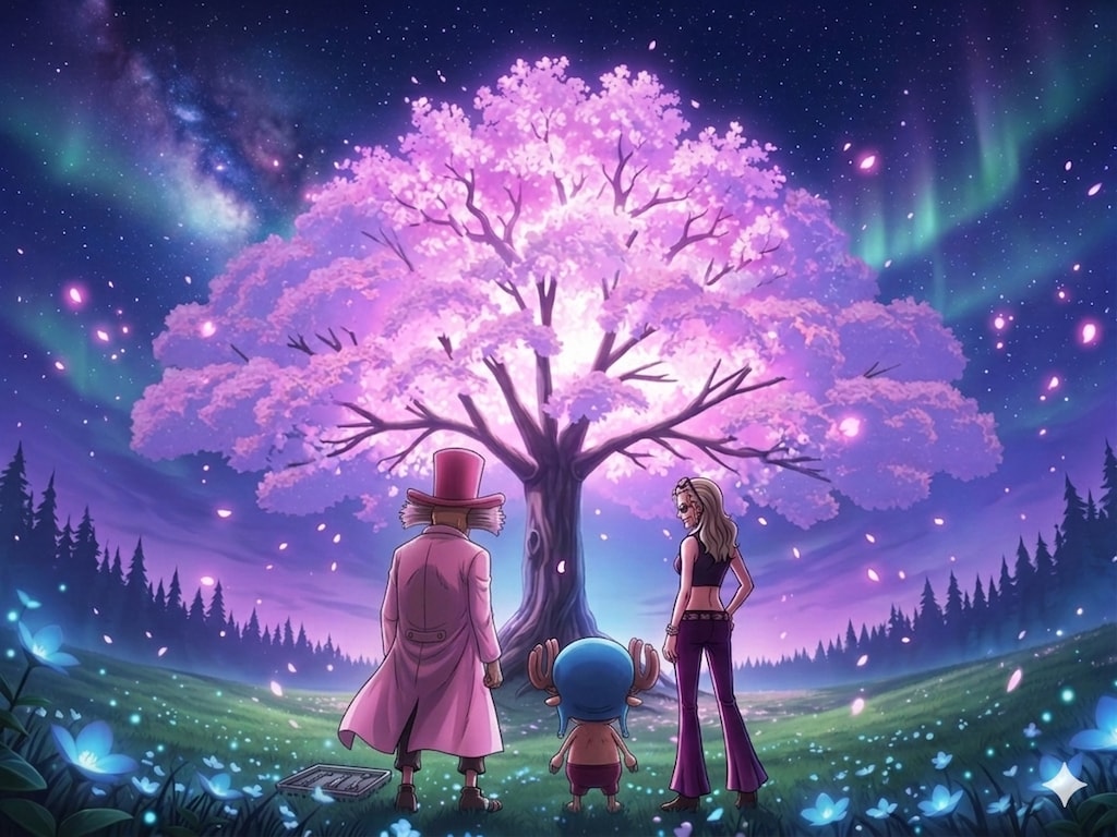 チョッパー　幻想的お花見