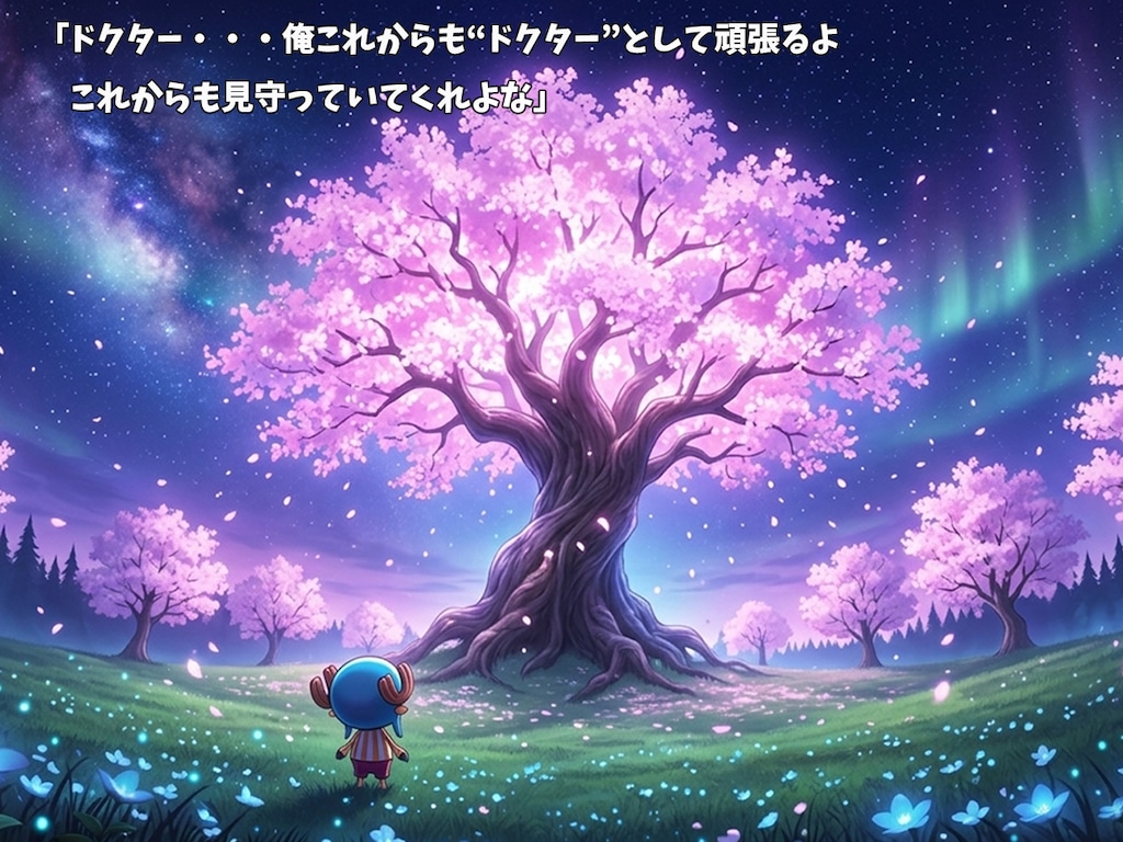 チョッパー　幻想的お花見