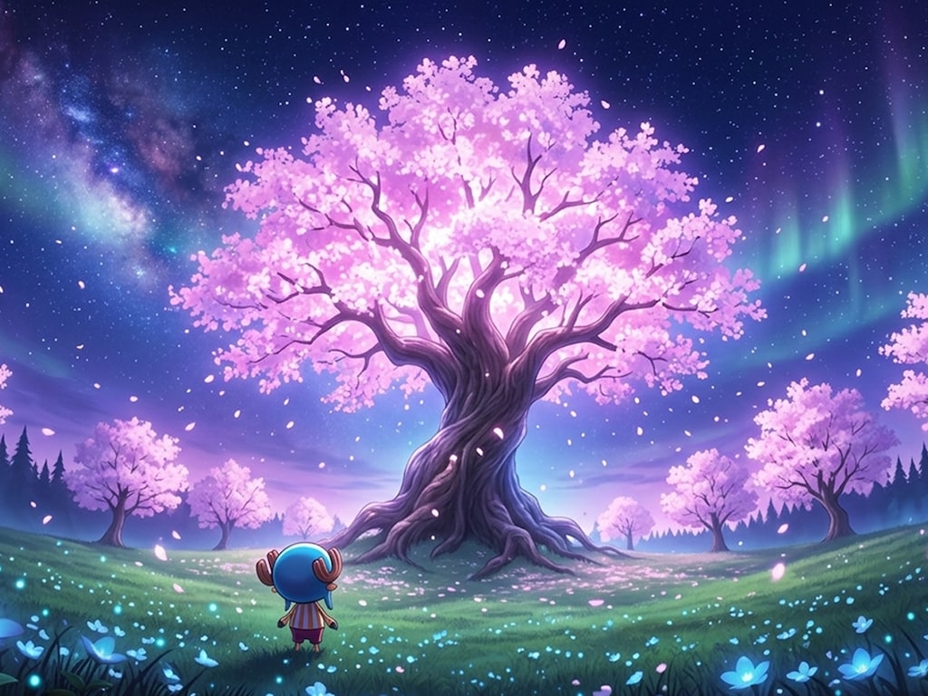 チョッパー　幻想的お花見