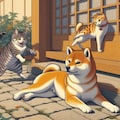 まとふどな犬ふみつけて猫の恋 8枚目