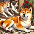 まとふどな犬ふみつけて猫の恋 9枚目