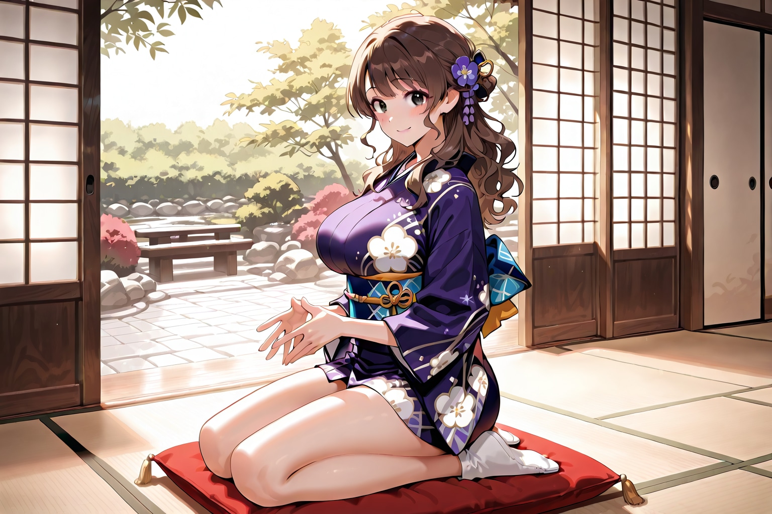 着物姿の亜寿沙先生