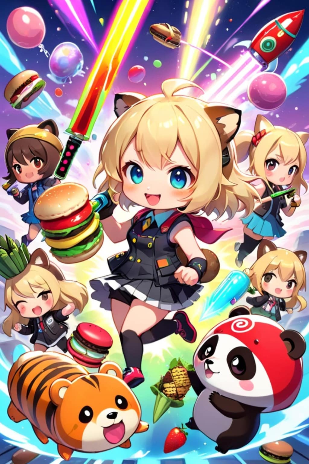 金髪ちゃんとごちゃごちゃ