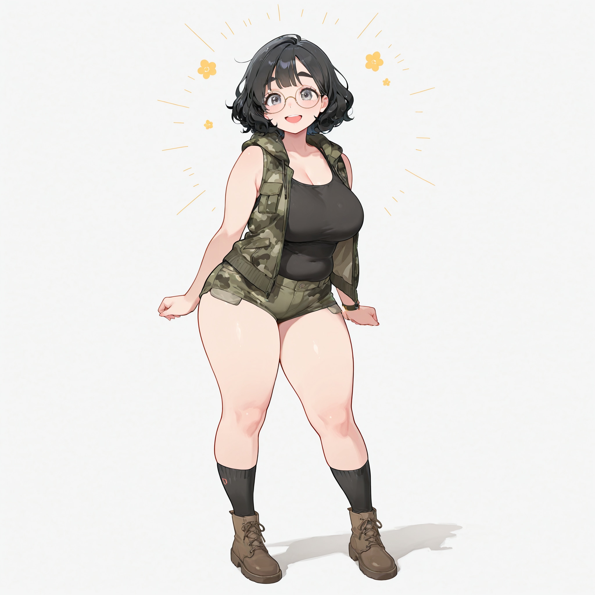 にこたまさんホットパンツコーデ