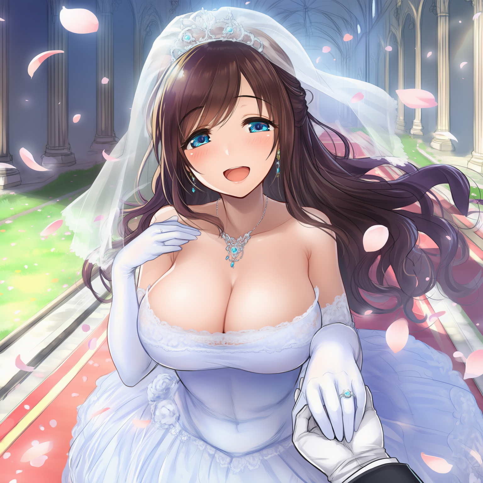 結婚式　繋ぐ手