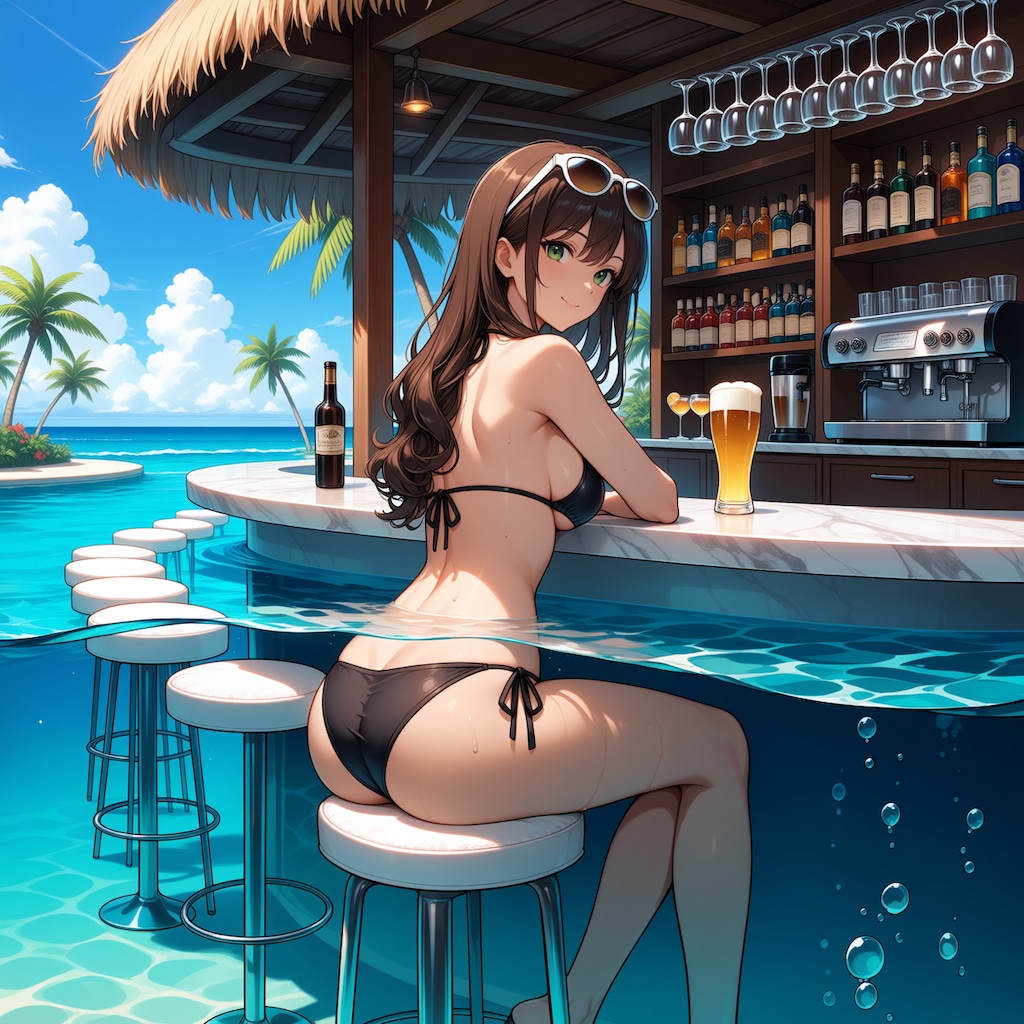 ねぇ、こっち来て一緒にビール飲まない？　奢ったげるからさ！